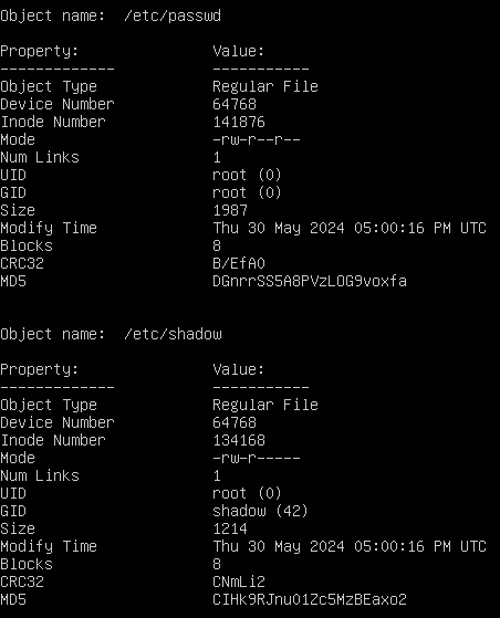 tripwire database