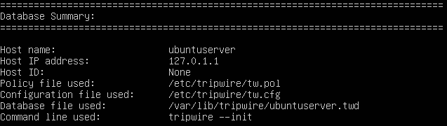 tripwire database