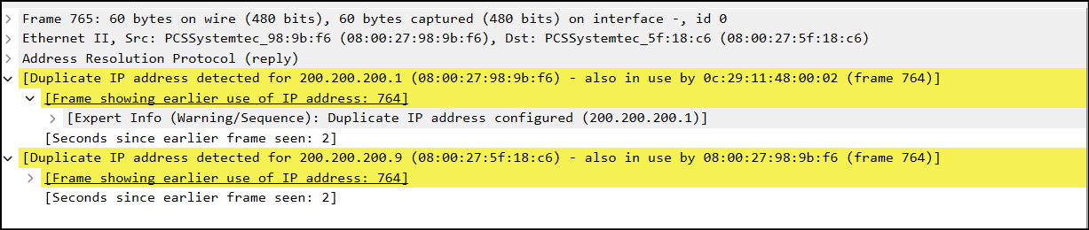 Wireshark findings