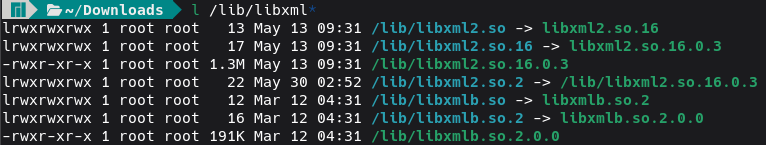 libxml2 links after